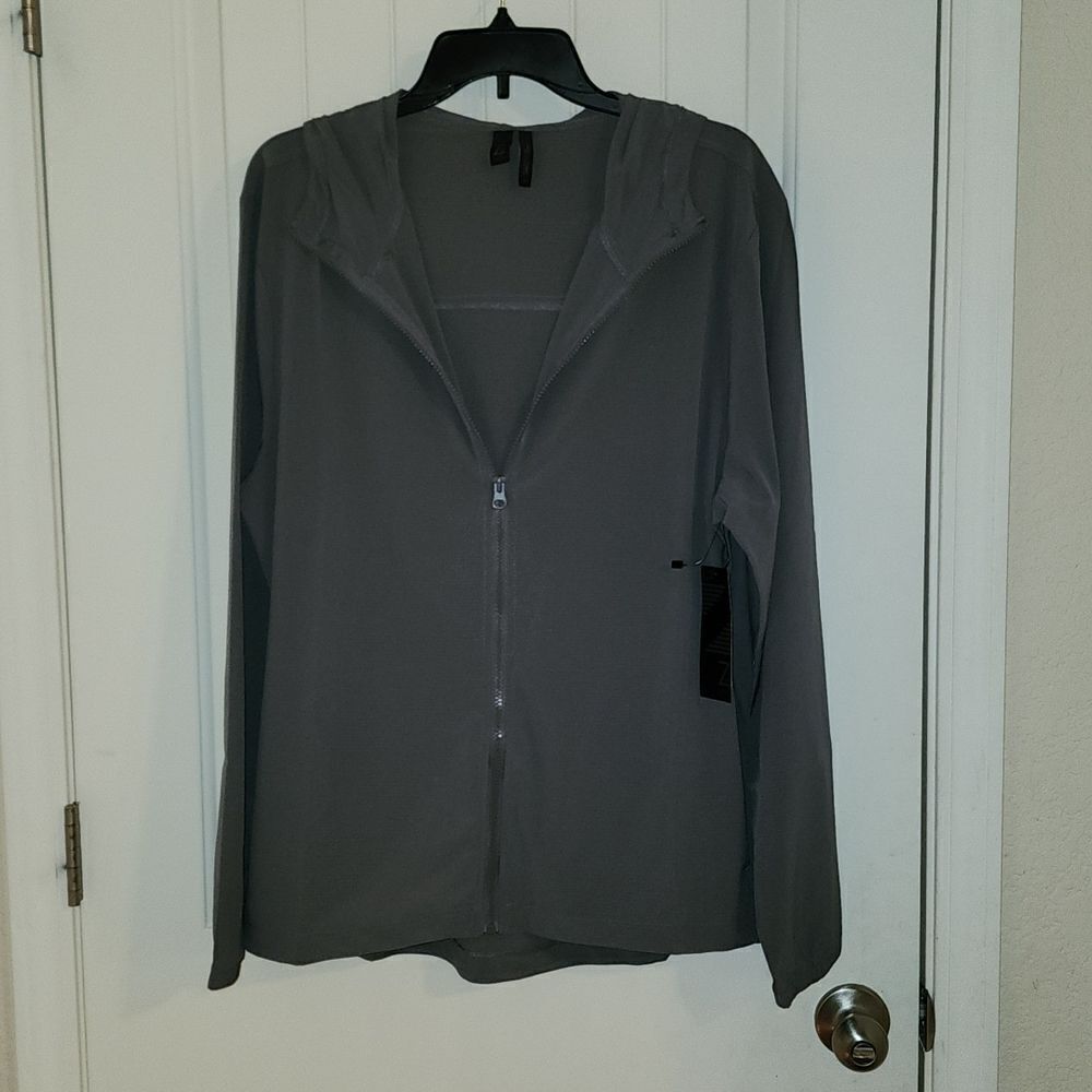 Z by Zella traction training jacket gray shade